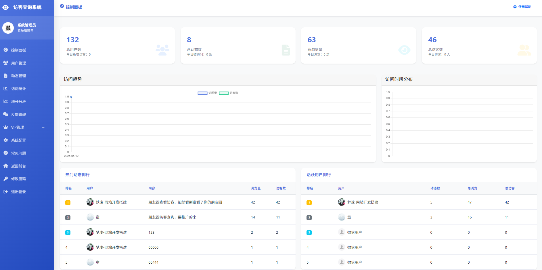 微信朋友圈访客源码H5